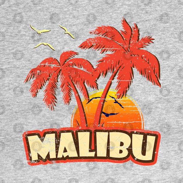 Malibu Vintage Sunset by bridgewalker